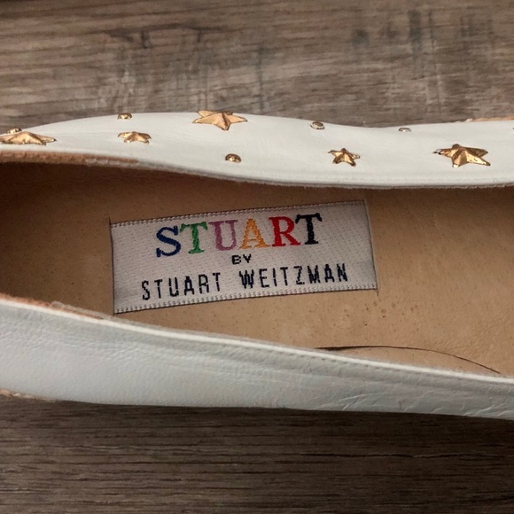 Vintage Stuart Weitzman White Star Wedges - Picture 10 of 11